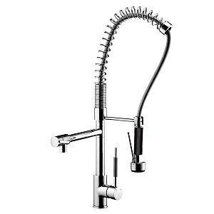 Torneira Monocomando Cozinha Bancada Bica Alta Lorenzetti Kitchen Gourmet