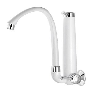 Torneira com Purificador de Parede Tigre Branco/Cromado