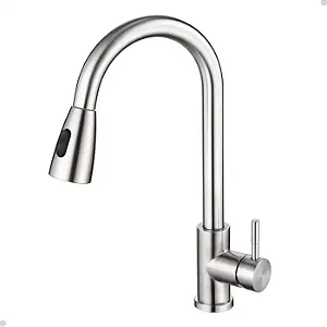 TORNEIRA COZINHA GOURMET MISTURADOR MONOCOMANDO EXTENSÍVEL AÇO ESCOVADO DUPLO SPRAY