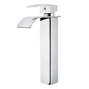 TORNEIRA BANHEIRO LAVABO MONOCOMANDO MISTURADOR CASCATA BICA ALTA