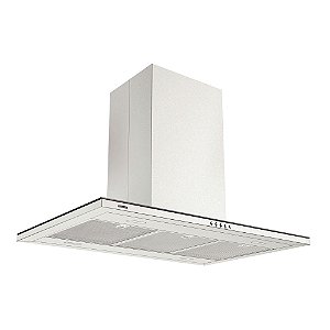 Coifa de Ilha Tramontina Slim Isla 90 em Aço Inox 90 cm 220V - Black Steel