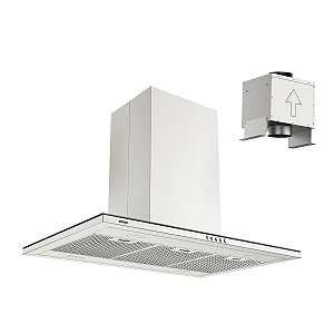 Coifa de Ilha Tramontina Slim Isla 90 Split Aço Inox com Acabamento Scotch Brite 90cm - 220V