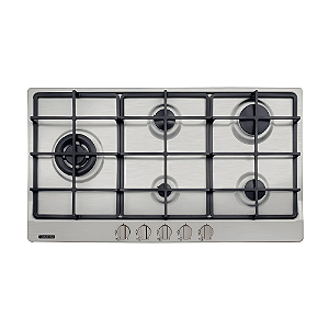 Cooktop a Gás em Aço Inox com Acendimento Automático 5 Bocas Tramontina Penta Plus - Bivolt
