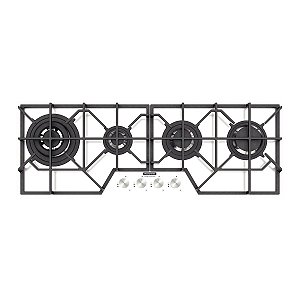 Cooktop à Gás Tramontina Design Collection Slim Glass Full 4GG W 100 Semiprofissional - Preto