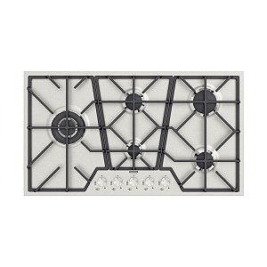 Cooktop Gás Tramontina 5 Bocas Penta Inox Full GX 90 em Aço Inox e Trempes em Ferro - Bivolt (Chave seletora)