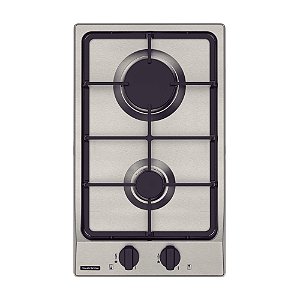 Cooktop a Gás em Aço Inox com Acendimento Automático 2 Bocas Tramontina Dominó - Bivolt