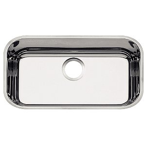 Cuba de Embutir em Aço Inox Alto Brilho Tramontina Lavínia 56 BL 56x34 cm - Aço Inox