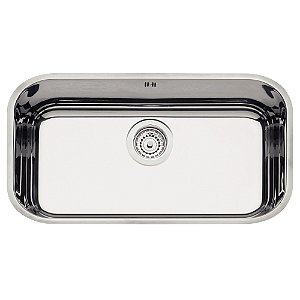 Cuba de Embutir em Aço Inox Alto Brilho com Válvula Tramontina Lavínia 56 BL 56x34 cm