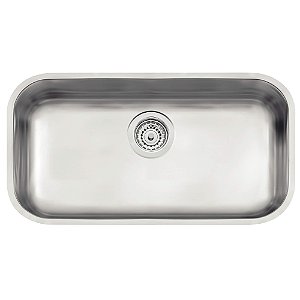 Cuba de Embutir em Aço Inox Escovado com Válvula Tramontina Lavínia 56 BL 56x34 cm