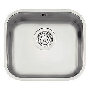 Cuba de Embutir em Aço Inox Escovado com Válvula Tramontina Lavínia 40 BL 40x34 cm