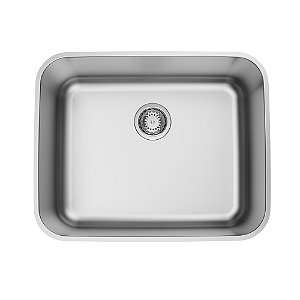 Cuba de Sobrepor/Embutir em Aço Inox Escovado com Válvula Tramontina Dora 50 BL R6 50x40 cm