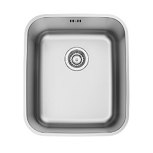 Cuba de Embutir em Aço Inox Escovado com Válvula Tramontina Dora 34 BL R6 34x40 cm