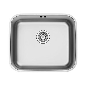 Cuba de Embutir em Aço Inox Escovado com Válvula Tramontina Dora 40 BL R6 40x34 cm