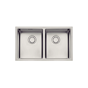 Cuba Tramontina Design Collection Quadrum 2C 34 em Aço Inox com Acabamento Scotch Brite - Aço Inox