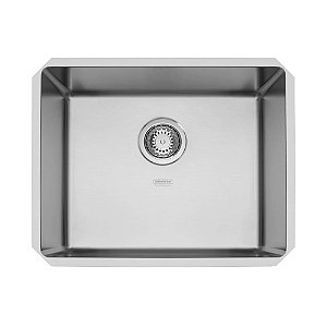 Cuba de Embutir em Aço Inox Acetinado com Válvula Tramontina Quadrum 50U 50x40cm