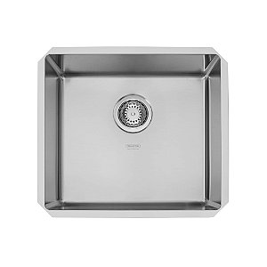Cuba de Embutir em Aço Inox Acetinado com Válvula Tramontina Quadrum 45 U 45x40 cm