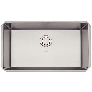 Cuba de Embutir em Inox Acetinado com Válvula e Escape Tramontina Quadrum 70U 70x40 cm - Aço Inox Acetinado