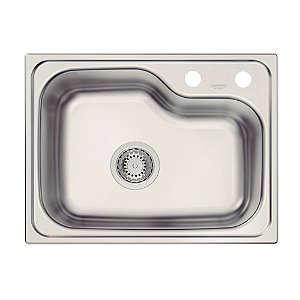 Cuba de Embutir em Aço Inox Escovado com Válvula Tramontina Morgana Compact 48 FX 42x55 cm