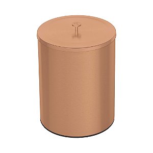 Lixeira em Aço Inox com Acabamento Scotch Brite Tramontina Útil 5L - Rose