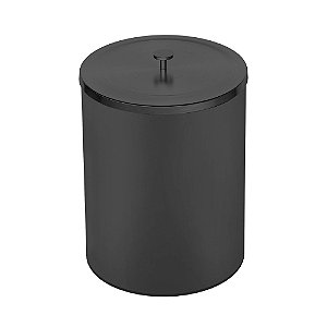 Lixeira em Aço Inox com Acabamento Scotch Brite Tramontina Útil 5L - Preto Fosco