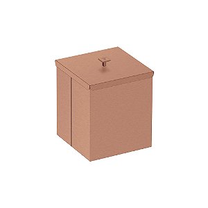 Lixeira em Aço Inox com Acabamento Scotch Brite Tramontina Luz 4,5L - Rose Fosco