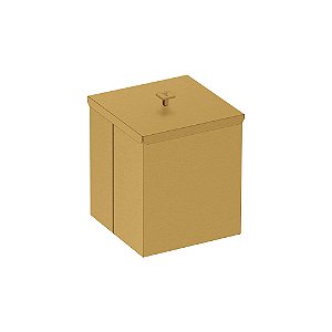 Lixeira em Aço Inox com Acabamento Scotch Brite Tramontina Luz 4,5L - Ouro Fosco