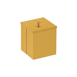 Lixeira em Aço Inox com Acabamento Scotch Brite Tramontina Luz 4,5L - Ouro