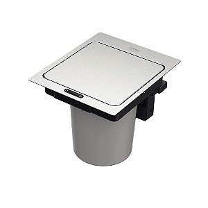Lixeira de Embutir em Aço Inox Acetinado com Sensor de Presença e Balde Plástico Tramontina Next 5L