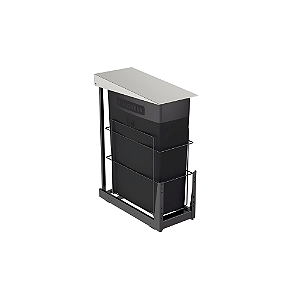 Lixeira Deslizante em Aço Inox para de Embutir Tramontina Slide - 45L