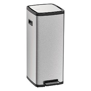 Lixeira em Aço Inox com Balde Removível e Pedal Tramontina Octos - 20L