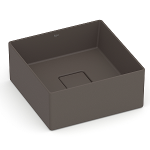 Cuba de Apoio Roca Terra 30 x 30 cm T3 - Marrom Café