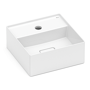 Cuba de Apoio com Mesa Roca Terra 30 x 30 cm T7 - Branco