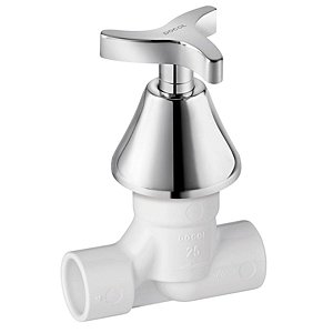 Registro Pressão 25mm 1/2 Volta PVC com Acabamento Docol Primor