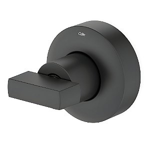 Acabamento Registro Celite Flow Base Deca - Preto Fosco