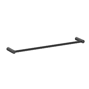 Toalheiro Barra 60cm Celite Flow - Preto Fosco