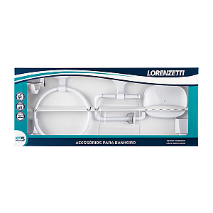 Kit Acessórios Lorenzetti Attic Quadra Br 2000 F24 5 Peças