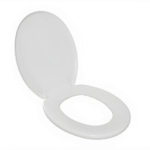 Assento Sanitário Almofadado em Polipropileno Astra Slim - Branco