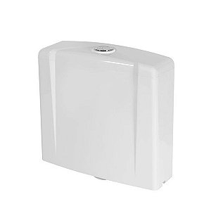 Caixa de Descarga Acoplada Universal Astra Acionamento Simples Branca