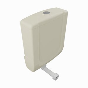 Caixa de Descarga Baixa Astra CB1 Duplo Acionamento Bege