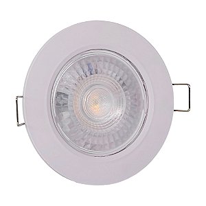 Spot LED 5W Embutir Redondo Branco Frio