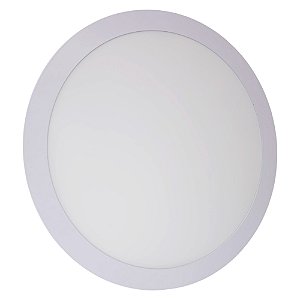 Plafon LED 25W Embutir Redondo Branco Frio