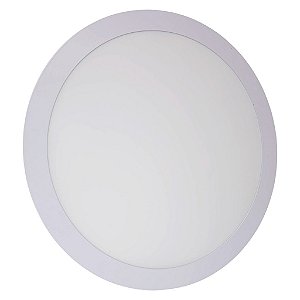 Plafon LED 25W Embutir Redondo Branco Quente