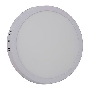 Plafon LED 18w Sobrepor Redondo Branco Frio