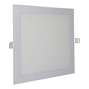 Painel de LED Embutir Quadrado Bivolt 18W Branco Frio