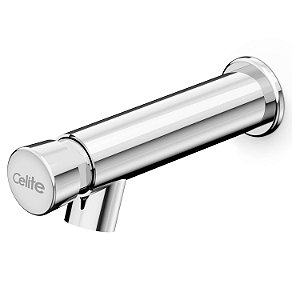 Torneira Banheiro Parede Bica Baixa Celite Ecopress - Cromado