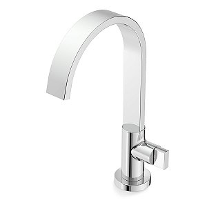 Torneira Banheiro Bancada Bica Alta Celite Flow - Cromado