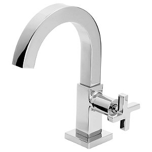 Torneira Banheiro Bancada Bica Alta Celite Lotus - Cromado