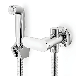 Ducha Higiênica com Registro e Derivação Celite Riviera - Cromado