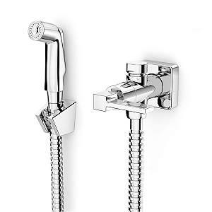 Ducha Higiênica com Registro e Derivação Celite Elite - Cromado