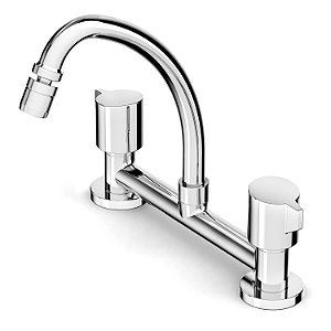 Torneira Misturador Cozinha Bancada Bica Alta Celite Fit - Cromado